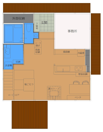 モデルハウス『住実香の家』１階間取り図