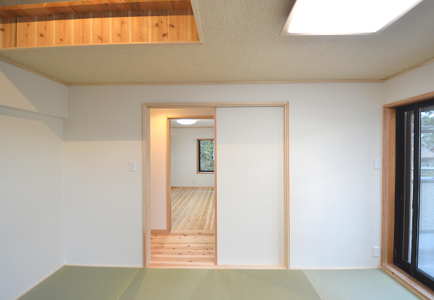 和室続き間を間取り変更工事施工事例