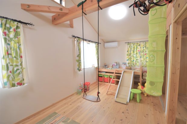 T様邸の将来間仕切りのできる子供部屋